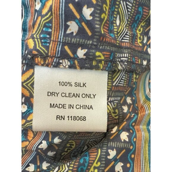 Anthropologie What Goes Around Comes Around Womens Silk Midi Dress Sz 6 Boho NWT - Picture 8 of 8